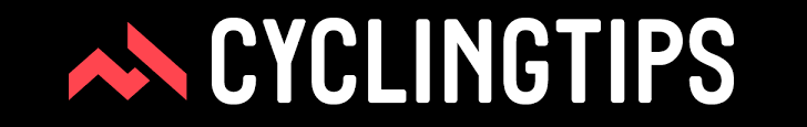 cyclingtips logo next to quote about parc gear bag one of the best bike-centric gear bags